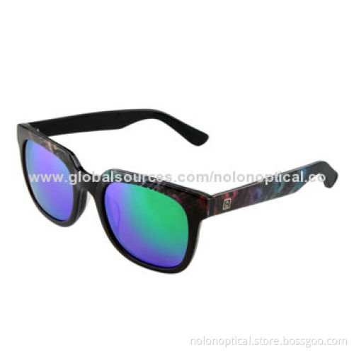 HD version acetate sunglasses, new design, 100% UVA/UVB protection, color and size are customized